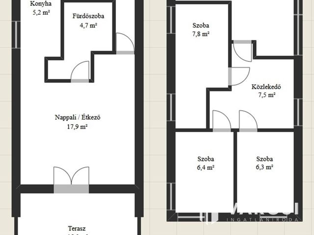 Parádsasváron erdővel határos nyaraló eladó