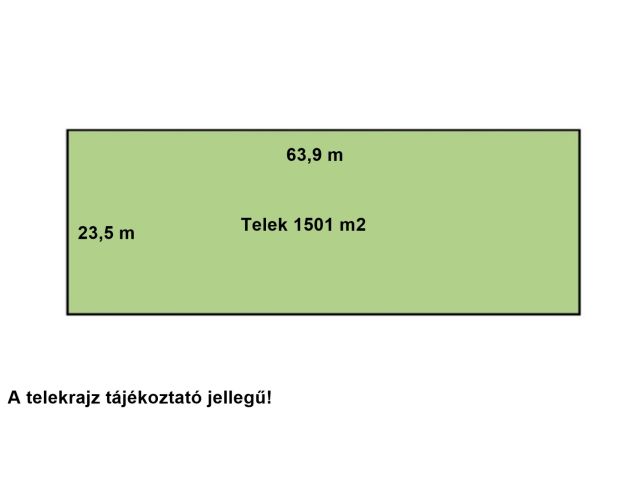 Aszfaltos út mellett árammal ellátott telek eladó!