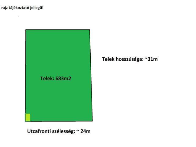 Építési telek jó paraméterekkel
