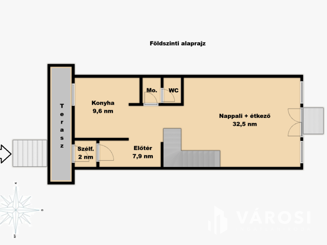 Öreghegyi nappali+3 szobás sorház, kis kerttel
