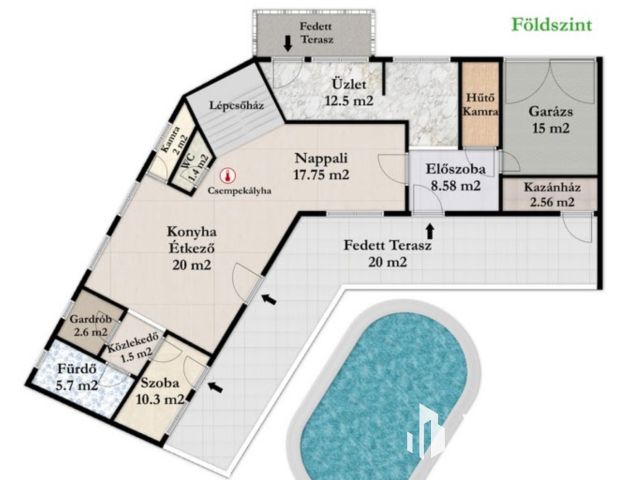 Galériás, kétszintes otthon Mezőhegyes központjában