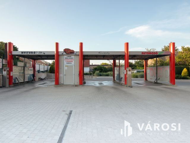 Főút mellett bejáratott autómosó eladó